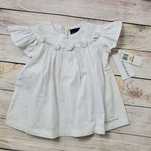 Calvin Klein Jeans Other - Calvin Klein NWT girls 12 month pompom top